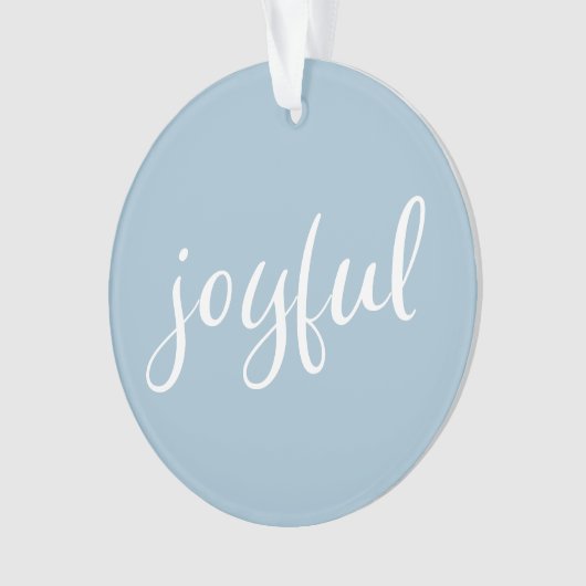 Joyeux Pastel Blue Script Noël (devant)