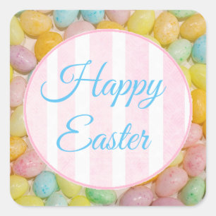 Joyeux Pastel de Pâques Jelly Bean Stickers
