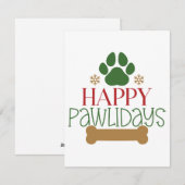 Joyeux Pawlidays Carte de Noël (Devant / Derrière)