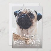 Joyeux Pawlidays Chien Pet Carte photo de vacances (Devant)