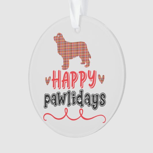 Joyeux Pawlidays | Jeu de mots amusant (devant)