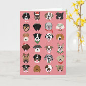 Joyeux Pawlidays Modèle de visage de chien de Noël (Fleur jaune)