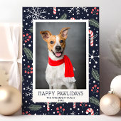 Joyeux Pawlidays Pet Carte photo de vacances
