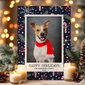 Joyeux Pawlidays Pet Carte photo de vacances
