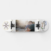 Joyeux Père de la Fête Enfance Photo Skateboard (Horz)