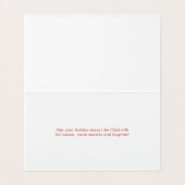 Joyeux Père Noël arrive Script Photo Mini Carte (Inside Unfolded)