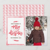 Joyeux petit Carte photo de Noël (Devant / Derrière)