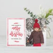 Joyeux petit Carte photo de Noël (Debout devant)