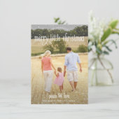 Joyeux petit Carte photo de Noël (Debout devant)