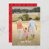 Joyeux petit Carte photo de Noël (Devant / Derrière)