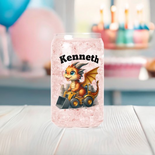 Joyeux petit dragon conduit une crevette (Insitu (Baby Shower))