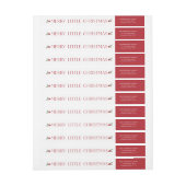 Joyeux petit étiquette de adresse de retour de (Feuille)