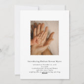 Joyeux petit Faire-part de naissance photo de Noël (Dos)