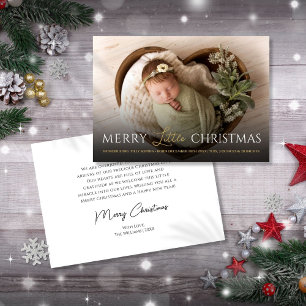 Joyeux petit Faire-part de naissance photo de Noël