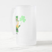 Joyeux Petit Leprechaun Frosted Glass Mug (Devant gauche)