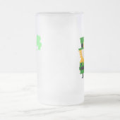 Joyeux Petit Leprechaun Frosted Glass Mug (Centre)