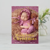 Joyeux petit Noël 2 Faire-part de naissance photo (Debout devant)