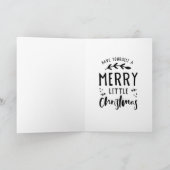 Joyeux petit Noël, carte de Noël (Intérieur)