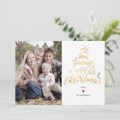 Joyeux petit Noël - Carte photo (Debout devant)