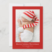 joyeux petit Noël faire-part de naissance (Devant)