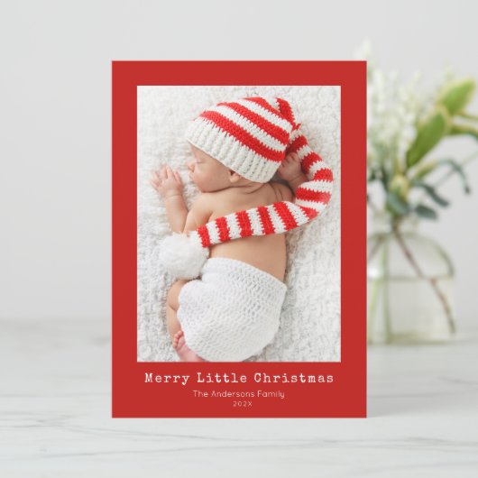 joyeux petit Noël faire-part de naissance (Debout devant)