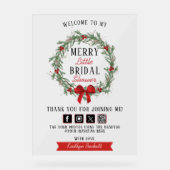 Joyeux petit Noël Fête des mariées Bienvenue (Recto)