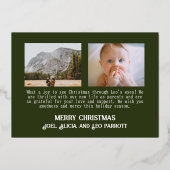 Joyeux petit Noël Foil Carte de vacances (Verso)