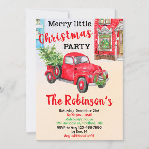 Joyeux petit Noël invitation fête de Noël