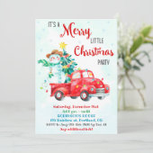 Joyeux petit Noël invitation fête de Noël (Debout devant)