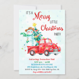 Joyeux petit Noël invitation fête de Noël