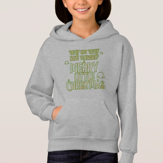 joyeux petit pull de Noël laid Sweat - shirt à cap (Devant)