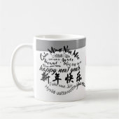 Joyeux PIg Nouvel An 2019 Mug Blanc (Gauche)