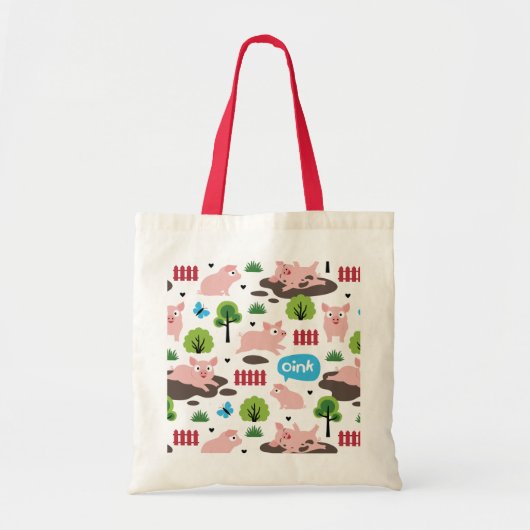 Joyeux Piglets Dans Le Sac fourre-tout De Boue (Devant)