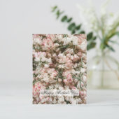 Joyeux Pile de Fleurs de Fête des Mères Carte Plat (Debout devant)