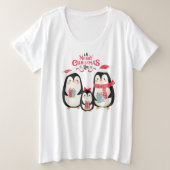 Joyeux pingouins de Noël (Design devant)