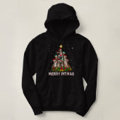 Joyeux Pitmas Pitbull Chien moche de Noël Sweat Tr (Design devant)