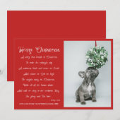 Joyeux Poème de Noël Carte photo de vacances (Devant / Derrière)