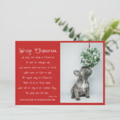 Joyeux Poème de Noël Carte photo de vacances (Debout devant)