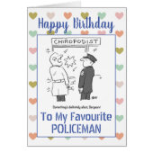 Joyeux policier d'anniversaire (Devant)