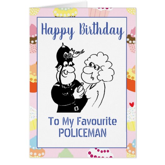 Joyeux policier d'anniversaire (Devant)