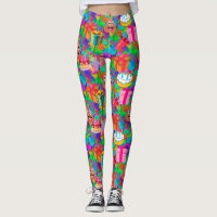 joyeux poop d'anniversaire emoji leggings