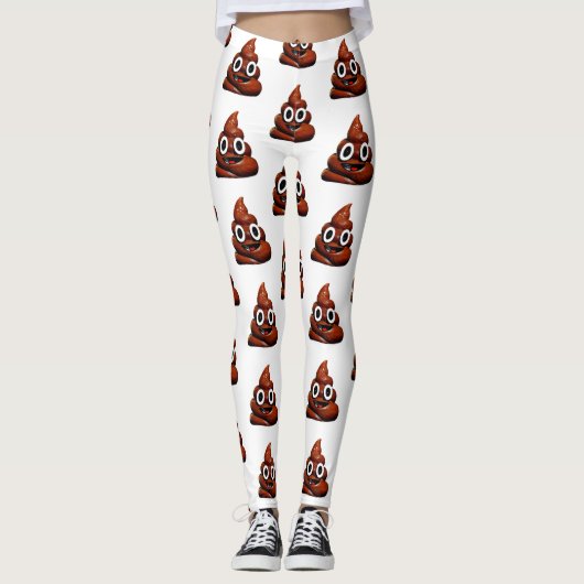 joyeux poop emoji leggings (Devant)