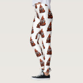 joyeux poop emoji leggings (Gauche)