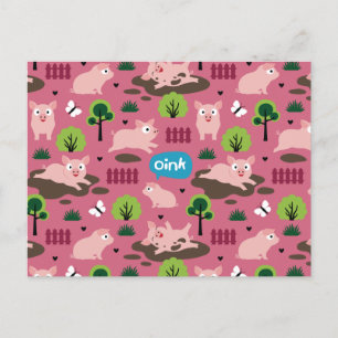 Joyeux Portes Dans La Carte Postale De La Boue