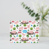 Joyeux Portes Dans La Carte Postale De La Boue (Debout devant)