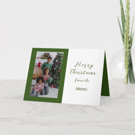 Joyeux Portrait de Noël, Carte pliée 5" x 7" (Devant)