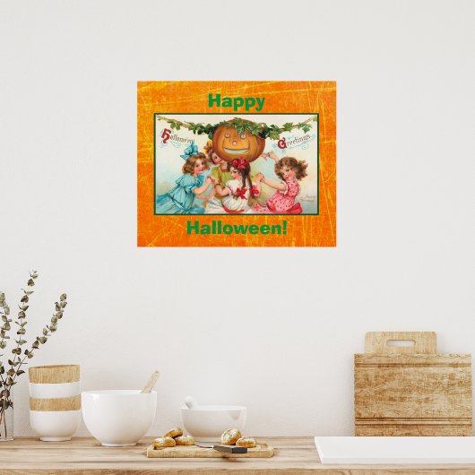 Joyeux Poster vintage Halloween (Cuisine)