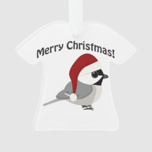 Joyeux poulet de Noël portant le chapeau du Père N
