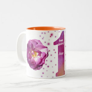 Joyeux premier anniversaire Mug à deux tons