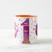 Joyeux premier anniversaire Mug à deux tons (Centre)